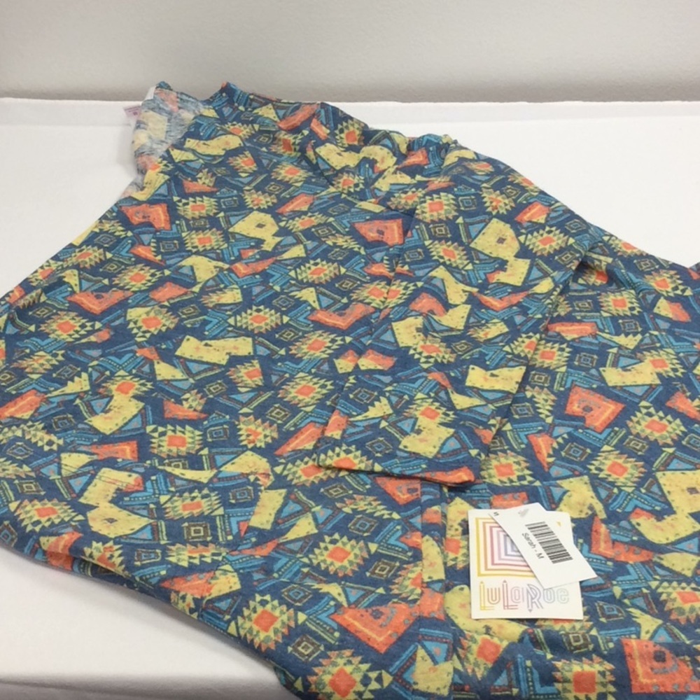 LulaRoe Sarah blue print cardigan